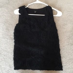 Ann Taylor Black Rose Tank
